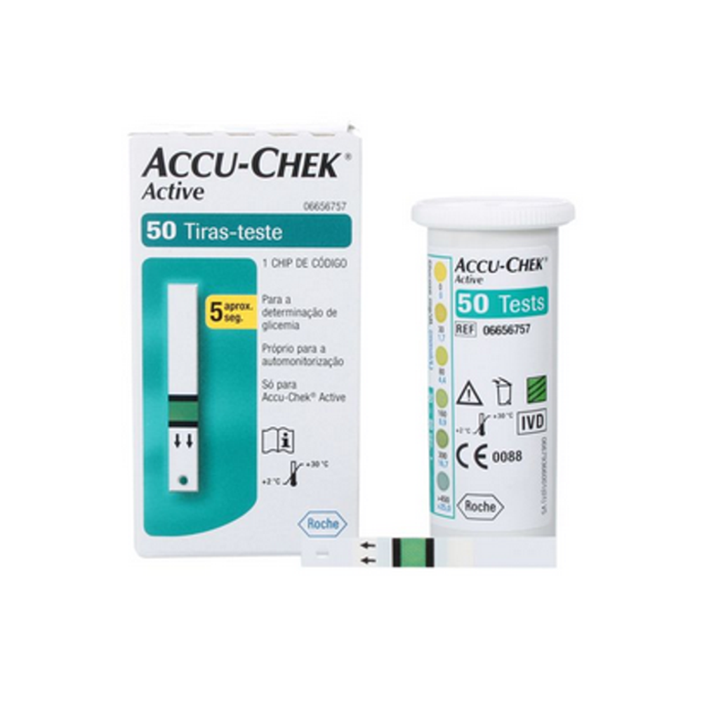 Accu Chek Active Tiras Teste De Glicema Mafra